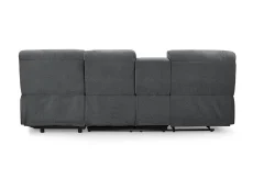 TGC TGC Jake Dark Grey Right Hand Fabric Chaise Recliner Sofa