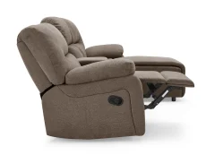 TGC TGC Jake Brown Right Hand Fabric Chaise Recliner Sofa