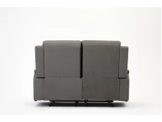 TGC TGC James Grey Faux Leather 2 Seater Recliner Sofa