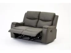 TGC TGC James Grey Faux Leather 2 Seater Recliner Sofa