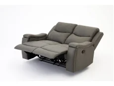 TGC TGC James Grey Faux Leather 2 Seater Recliner Sofa