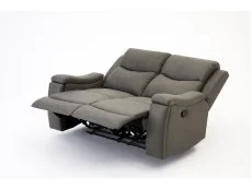 TGC TGC James Grey Faux Leather 2 Seater Recliner Sofa
