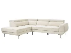 TGC TGC Martina Cream Velvet Left Hand Corner Sofa