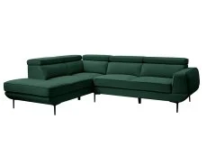 TGC TGC Martina Green Velvet Left Hand Corner Sofa