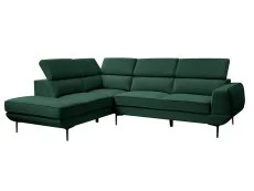 TGC TGC Martina Green Velvet Left Hand Corner Sofa