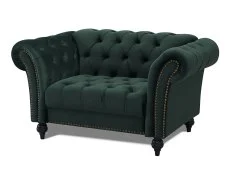 TGC TGC Monroe Green Velvet Fabric 1.5 Seater Sofa