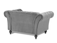 TGC TGC Monroe Grey Velvet Fabric 1.5 Seater Sofa