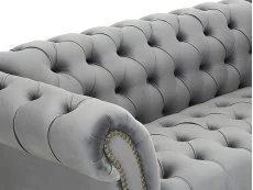 TGC TGC Monroe Grey Velvet Fabric 1.5 Seater Sofa
