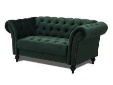 TGC TGC Monroe Green Velvet Fabric 2 Seater Sofa