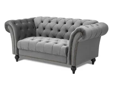 TGC TGC Monroe Grey Velvet 2 Seater Sofa