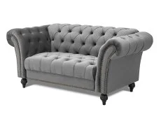 TGC TGC Monroe Grey Velvet Fabric 2 Seater Sofa