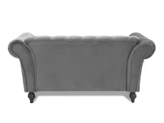 TGC TGC Monroe Grey Velvet 2 Seater Sofa