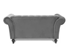 TGC TGC Monroe Grey Velvet Fabric 2 Seater Sofa