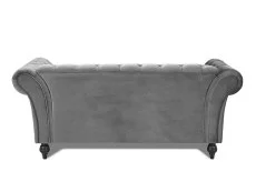 TGC TGC Monroe Grey Velvet Fabric 3 Seater Sofa