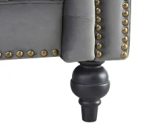 TGC TGC Monroe Grey Velvet 3 Seater Sofa