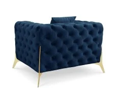 TGC TGC Panther Blue Velvet Chair