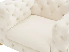 TGC TGC Panther Cream Velvet Chair