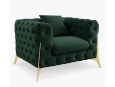 TGC TGC Panther Green Velvet Chair