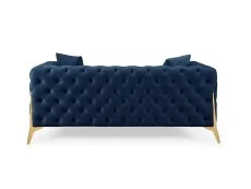TGC TGC Panther Blue Velvet 2 Seater Sofa