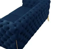 TGC TGC Panther Blue Velvet 2 Seater Sofa