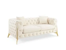 TGC TGC Panther Cream Velvet 2 Seater Sofa