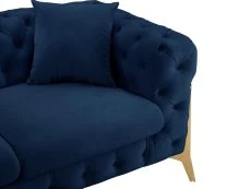 TGC TGC Panther Blue Velvet 3 Seater Sofa