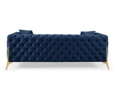 TGC TGC Panther Blue Velvet 3 Seater Sofa