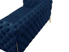 TGC TGC Panther Blue Velvet 3 Seater Sofa