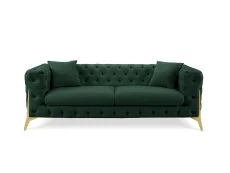 TGC TGC Panther Green Velvet 3 Seater Sofa