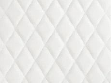 TGC TGC Sara Set of 4 White Faux Leather Dining Chairs with Silver Legs