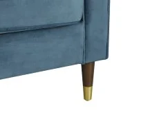 TGC TGC Tammy Blue Velvet Fabric 2 Seater Sofa