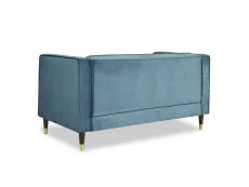 TGC TGC Tammy Blue Velvet Fabric 2 Seater Sofa