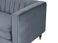 TGC TGC Tammy Grey Velvet Fabric 2 Seater Sofa