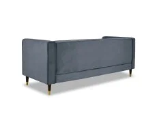 TGC TGC Tammy Grey Velvet Fabric 3 Seater Sofa