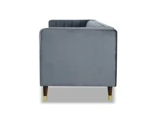 TGC TGC Tammy Grey Velvet Fabric 3 Seater Sofa