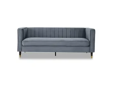 TGC TGC Tammy Grey Velvet 3 Seater Sofa