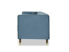 TGC TGC Tammy Blue Velvet Fabric 3 Seater Sofa