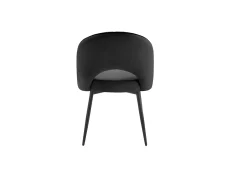 TGC TGC Tilly Set of 2 Black Velvet Fabric Dining Chairs