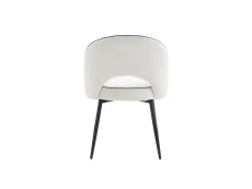 TGC TGC Tilly Set of 2 Ivory Velvet Fabric Dining Chairs