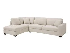 TGC TGC Tracey Beige Chenille Fabric Left Hand Corner Sofa