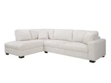 TGC TGC Tracey Cream Cord Fabric Left Hand Corner Sofa