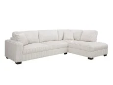 TGC TGC Tracey Cream Cord Fabric Right Hand Corner Sofa