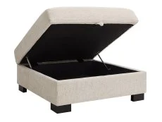 TGC TGC Tracey Beige Chenille Fabric Storage Footstool