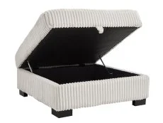 TGC TGC Tracey Cream Cord Fabric Storage Footstool