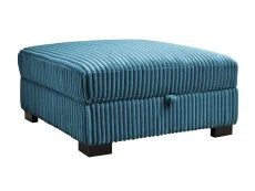 TGC TGC Tracey Blue Cord Fabric Storage Footstool