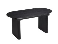 TGC TGC Yuki Black Wood Veneer Japandi Extending Table