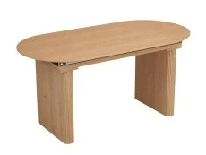 TGC TGC Yuki Natural Wood Veneer Japandi Extending Table