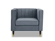 TGC TGC Tammy Grey Velvet Fabric Chair