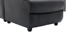 TGC TGC Colin Black Faux Leather Left Hand Chaise Recliner Corner Sofa