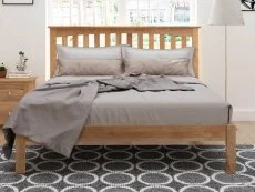 Flintshire Furniture Clearance - Flintshire Gladstone 4ft6 Double Oak wooden Bed Frame